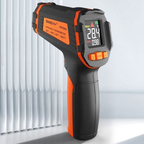 SW-590S測溫槍工業(yè)高精度廚房烘焙溫度檢測手持油溫油炸水溫紅外線測溫儀