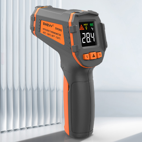 SW-390S測溫槍工業(yè)高精度廚房烘焙溫度檢測手持油溫油炸水溫紅外線測溫儀