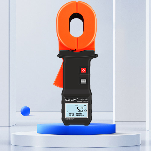 速為接地電阻測(cè)試儀 防雷地阻表搖表電阻測(cè)量?jī)x SW-520A鉗形款（泄漏電流測(cè)試）